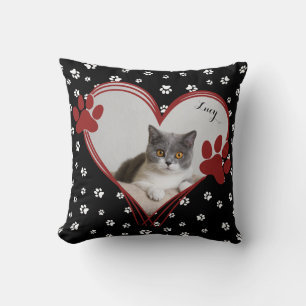 Cat Lover Gift Pet Keepsake Custom Photo Cushion