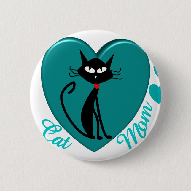 Cat Lover Gifts 6 Cm Round Badge (Front)