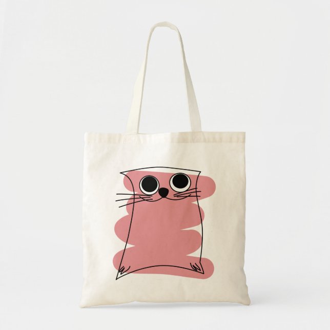 Cat lover gifts, cat themed gifts, cat tote bag (Front)