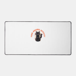 Cat Lover Halloween Purr-anormal Activity Spooky C Desk Mat