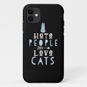 Cat Lover I Love Cats And People iPhone 11 Case