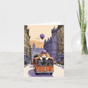 Cat Lover Just to Say I'm Thinking of You Blank Note Card