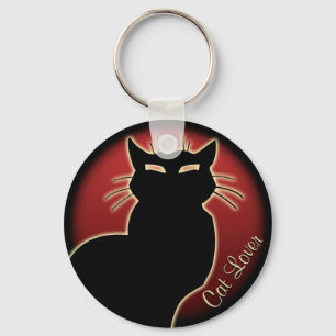 Cat Lover Keychain Cat Key Chains Customisable