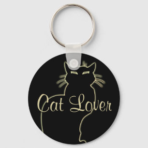 Cat Lover Keychain Cat Key Chains Customisable
