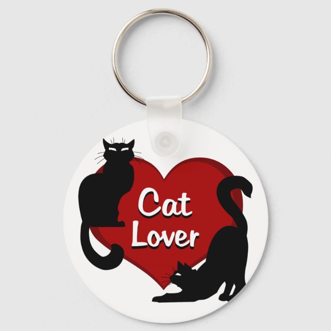 Cat Lover Keychain Cat Lover Gifts Pet Key chains (Front)