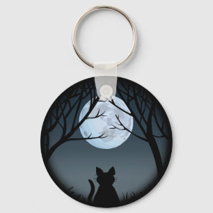 Cat Lover Keychain Fat Cat Key Chains Customisable