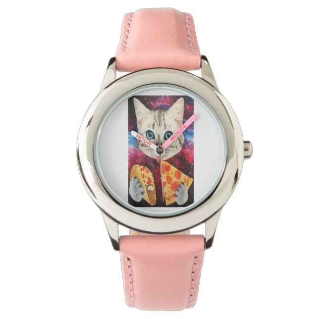Cat Lover Kid Watch Birthday Gift for Your Kids (Front)