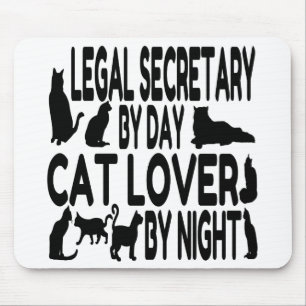Cat Lover Legal Secretary Mouse Mat