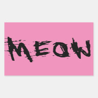 Cat Lover, MEOW stickers
