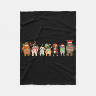 Cat Lover Meowy Christmas Family Pjs Matching Men Fleece Blanket