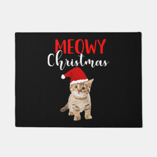 Cat Lover Merry Christmas catmas Doormat