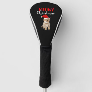 Cat Lover Merry Christmas catmas   Golf Head Cover