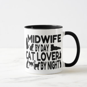 Cat Lover Midwife Mug