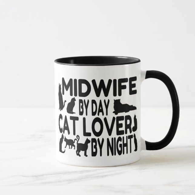 Cat Lover Midwife Mug (Right)