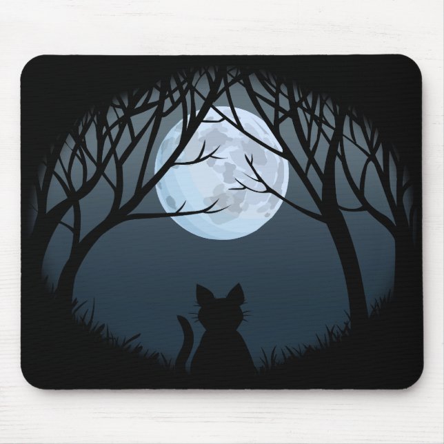 Cat Lover Mousepads Customisable Fat Cat Mouse Pad (Front)
