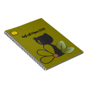 Cat lover Mum Photo orange Notebook