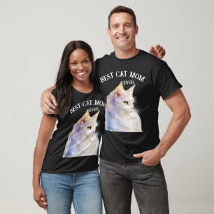 Cat lover Mum Photo orange T-Shirt