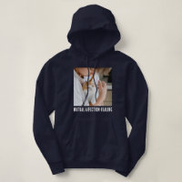 Cat Lover Navy Blue White Quote Custom Pet Photo