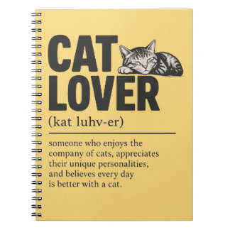 Cat Lover Notebook