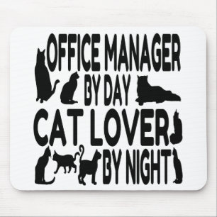 Cat Lover Office Manager Mouse Mat