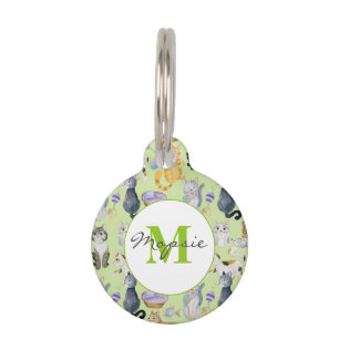 Cat lover personalised pet  pet ID tag