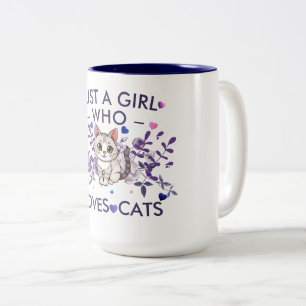 cat lover pet coffee mugs,mugs create your own pic Two-Tone coffee mug