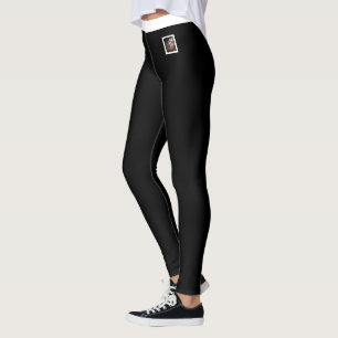 Cat Lover Pet Mum Black Activewear Personalised Leggings