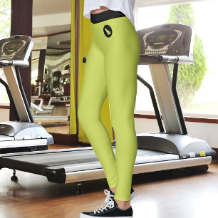Cat Lover Pet Mum Yellow Green Black Customised Leggings