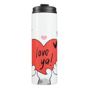 Cat Lover Pet Parent Cat Print Tumbler Gift