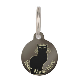Cat Lover Pet Tag Personalized Cat Art ID Tags
