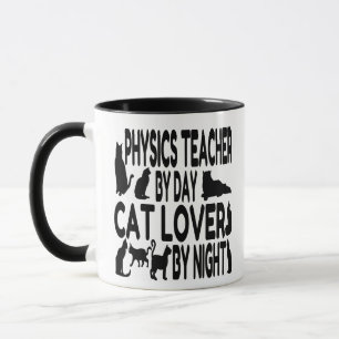 Cat Lover Physics Teacher Mug