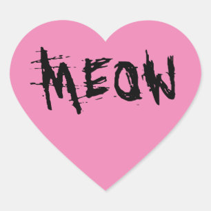 Cat Lover, PINK MEOW stickers
