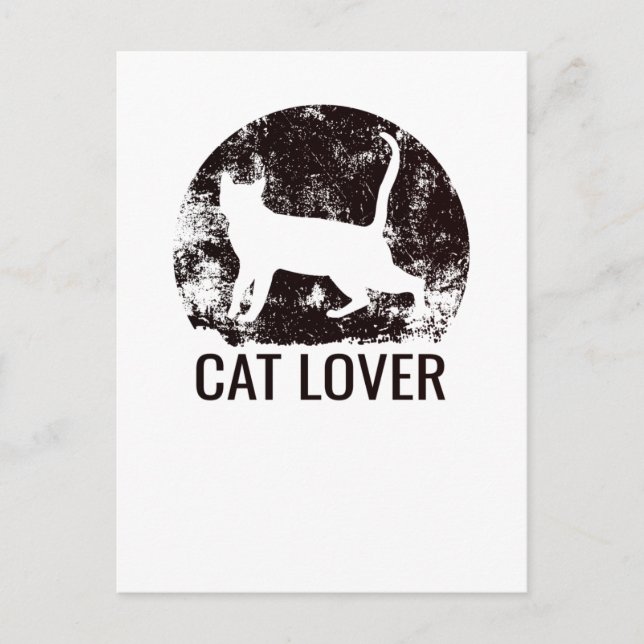 Cat Lover Postcard (Front)