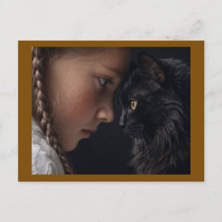 cat lover postcard
