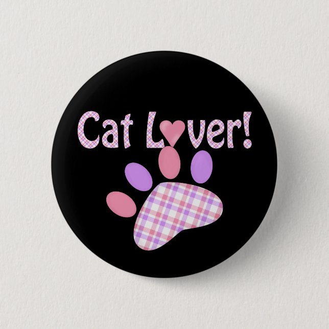 Cat Lover Products 6 Cm Round Badge (Front)