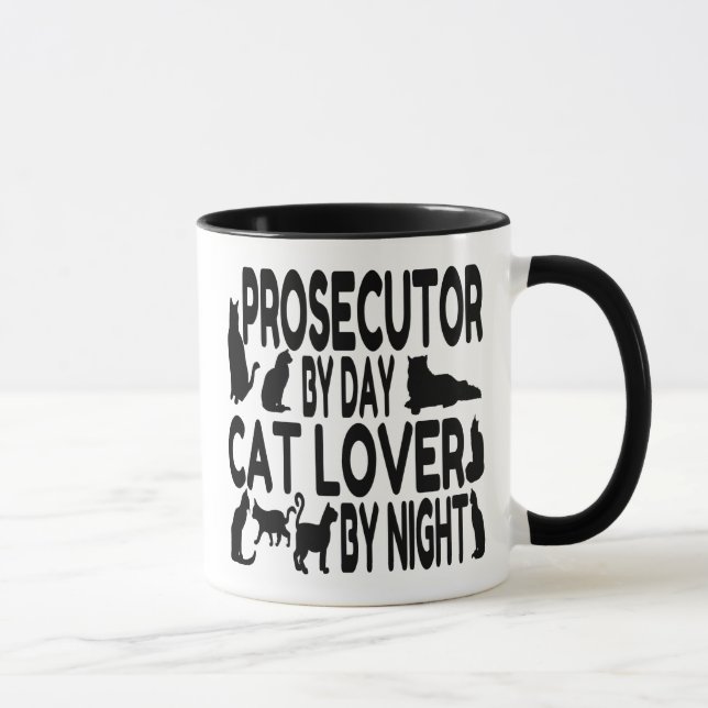 Cat Lover Prosecutor Mug (Right)