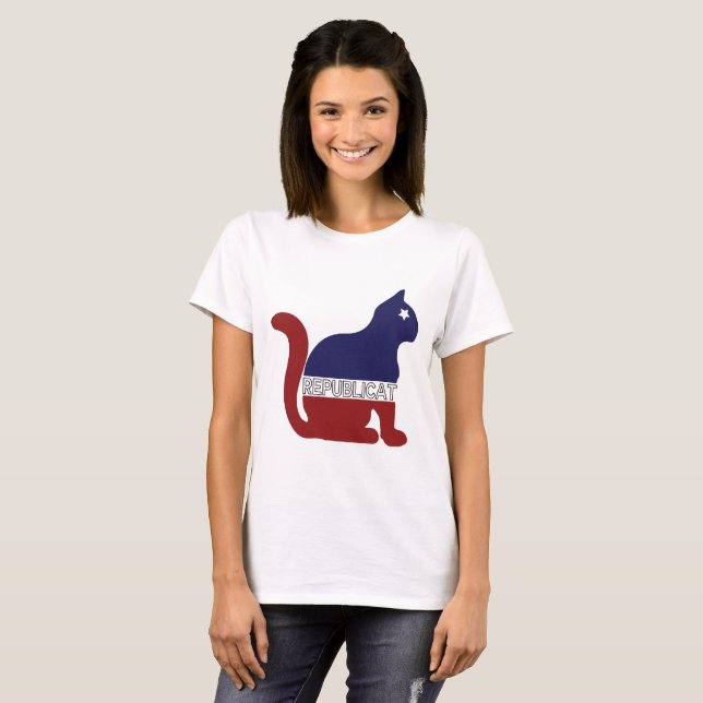 CAT LOVER  | Republicat  for the  Republican T-Shirt (Front Full)