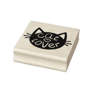 Cat Lover  Rubber Stamp