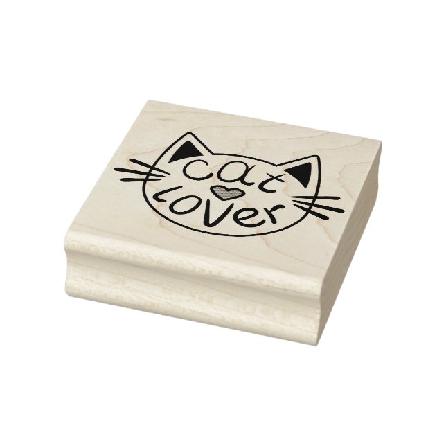 Cat Lover  Rubber Stamp (Stamp)