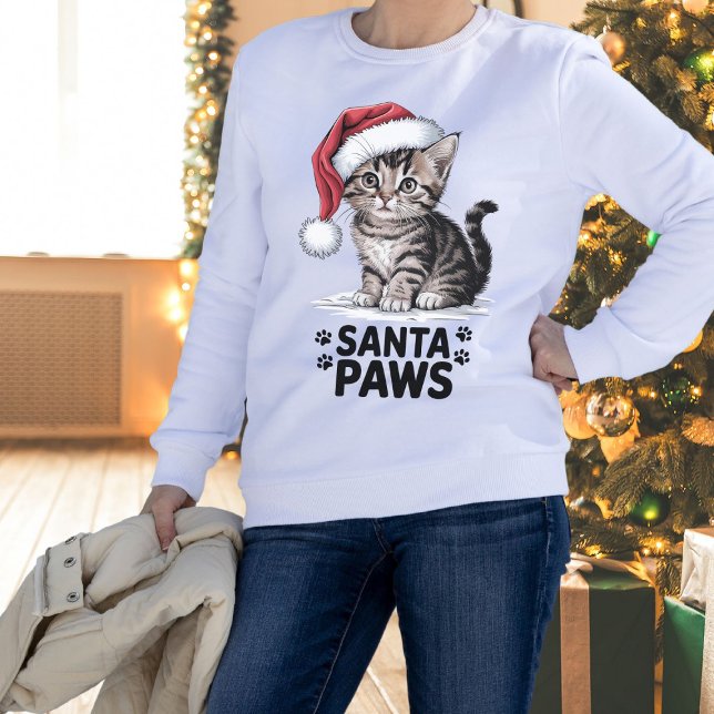 Cat Lover - Santa Paws Sweatshirt (Cat Lover - Santa Paws Sweatshirt
)