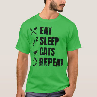 Cat Lover Schedule girl T-Shirt