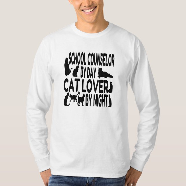 Cat Lover School Counsellor T-Shirt (Front)