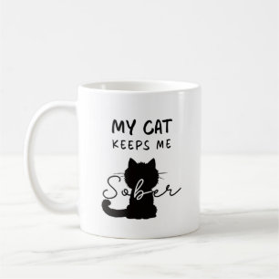 Cat Lover Sobriety Coffee Mug