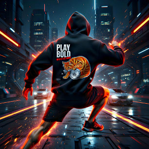 Cat Lover Soccer Player Ginger Tabby Sports Gift Hoodie