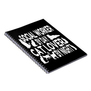 Cat Lover Social Worker Notebook