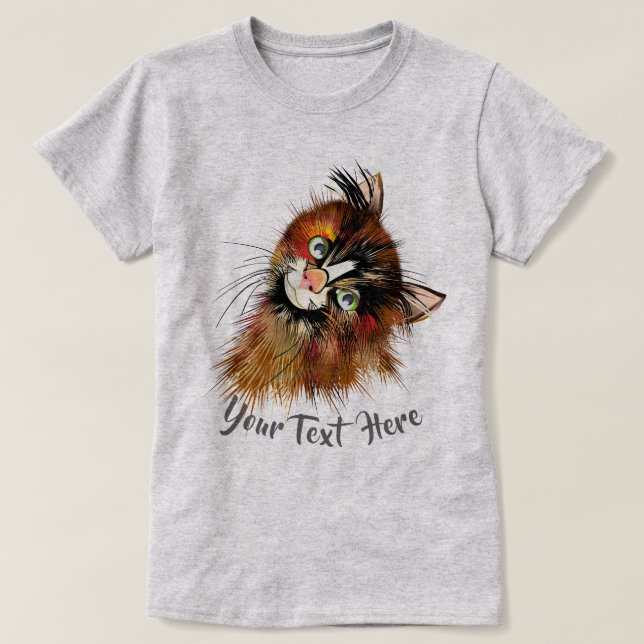 CAT LOVER  | Soulful Kitty Cat T-Shirt (Design Front)