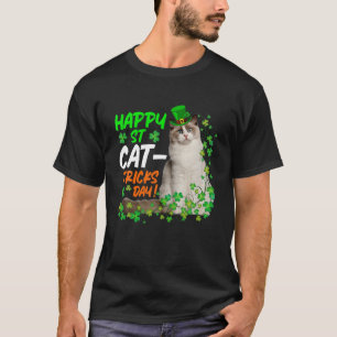 Cat Lover St Patricks St Catricks Day Men Women Ki T-Shirt