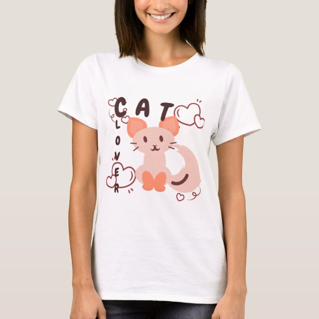 Cat lover t-shirt (Front)
