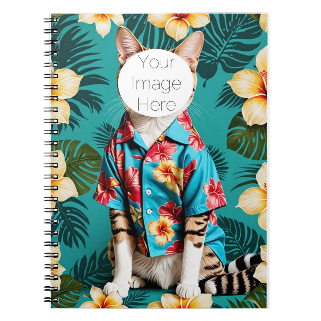 cat lover tabby Spiral Photo Notebook (Front)