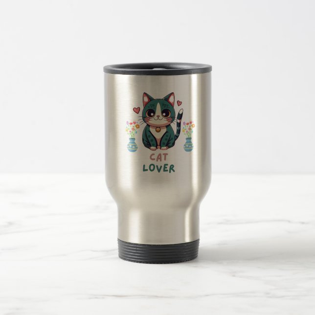 Cat Lover Travel Mug (Center)